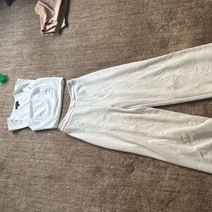Lulu's Cream Wide Leg Pants